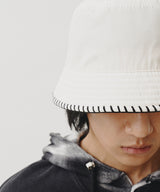 STITCH NYLON BUCKET HAT (IVORY)