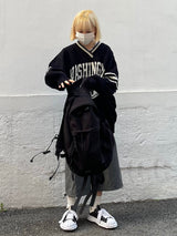 ウォッシングトーンVネックニットウェア/Washington V-neck Knitwear