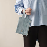  Oxford simple line strap pouch - skyblue gray