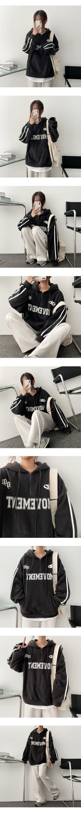 Move Fleece Half Zip-Up Hood