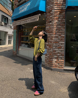 ヒップスナップワイドデニム (1 color)