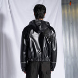 レザーウィンドブロック / Leather Wind Block (Black)