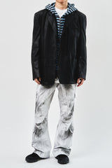 Over Single Leather Jacket (3color)