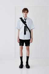 DOBLE HOLDER STRIPE HALF SHIRT SKY BLUE (6566862880886)