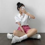 Buttoned Front Loose Fit Shirt