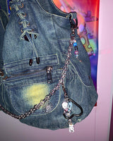 Ink marble bear keychain (2color) (6685432578166)