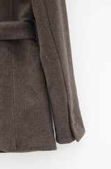 ダブルベルトウールジャケット / Double belt wool jacket (2color)
