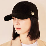 VA Square Suede Ball Cap / Black
