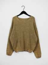 アルパカVネックニット / Alpaca V-neck Knit (6color)