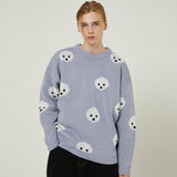 Maltese pixel allover graphic knit