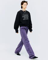 スプレーアーチロゴクロップスウェット/SPRAY ARCH LOGO CROP SWEATSHIRT-CHARCOAL