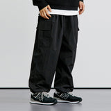 ナイロン2WAYワイドカーブフィットカーゴパンツ / NYLON 2WAY WIDE CURVE FIT CARGO PANTS BLACK
