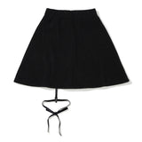 Haley Ribbon Knit Skirt [BLACK] (6638400438390)