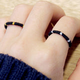 レターリング1 / [CCNMADE] LETTER RING 1 (Gray&Wine)