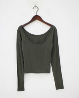 レイヤーUネックTシャツ / Layer U Neck T-shirt (4color)