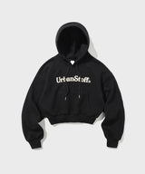 バブルロゴクロップフーディー/Burble Logo Crop Hoodie (Black)