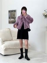 [MADE] Pudding Fur Jacket (Lavender Purple)