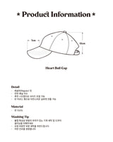 HEART BALL CAP_BROWN