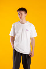 イリデセントマーブルロゴTシャツ / IRIDESCENT MARBLE LOGO T-SHIRTS [WHITE]