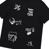 ドゥードゥルチェリートムボーイグラフィックTシャツ / DOODLE CHERRY TOMBOY GRAPHIC T-SHIRT [BLACK]