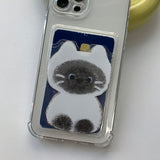 Shamizu Sketch Some Cat Card Storage Phone Case