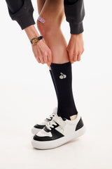 モノチェリーカラーコンビネーションソックス／MONO CHERRY COLOR COMBINATION SOCKS [ DARK NAVY]