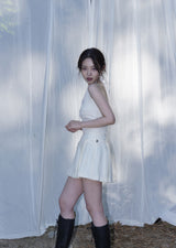 マリリンニットホルター / Marilyn knit halter - white