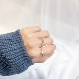 ムードハートレイヤードリング / Mood heart layered ring (2 color)