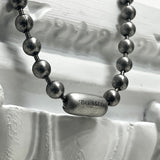 9mm ボールチェーン バレットバック ネックレス / [BLESSEDBULLET]9MM Ball chain BULLETBACK necklace