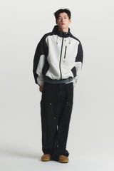 HOOD ZIP UP JACKET (charcoal mix)