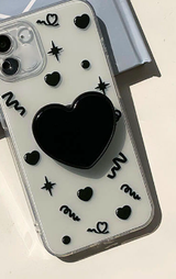 グルーミングパーティーブラックフォーンケース / Grooming Party Black Phone Case