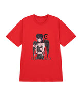 ブラックエンジェルハーフTシャツ / black angel half t-shirt (4497366122614)