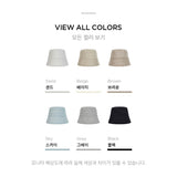 Stud Drop Over Fit Wool Bucket Hat Sky