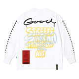 ボムオーバーサイズロングスリーブTシャツ/22 BOMB OVERSIZED LONG SLEEVES T-SHIRTS WHITE / BLACK