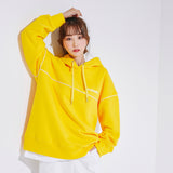 Oversize Front Line Hoodie Yellow (6600738275446)