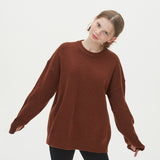 CASHLIKE ROUND NECK KNIT_CARMEL (6612839530614)