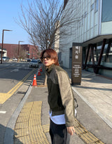 two-tone suede jacket 