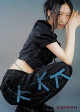 リボン ジョガーパンツ / Ribbon Jogger Pants(blue-Green)