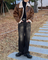 MG Crack Suede Crop Mustang (3 colors)