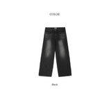 NT BLACK WIDE DENIM PANT'S