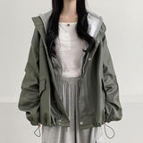 Yakyu Oversized Fit String Leather Jacket