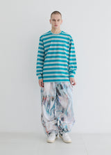 スーパーワイドサイバーウェーブ / BSR2223FWPT018 UNV SUPER WIDE PANTS CYBER WAVE