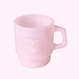 Cherry blossom  rabbit ♡ milk glass mug