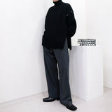 スリーブディタチャブウォーマータートルネックニット / SI Sleeve Detachable Warmer Turtleneck Knitwear (2 colors)