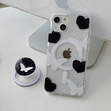 Black Butterfly Magsafe Phone Case Bead Tok Set