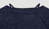 スクエアネックストラップクロップドトップス /  HIDE Strap Top (4606072160374)