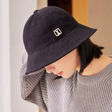 VA Square Stud 6-Panel Bucket Hat / Black