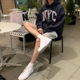 オーバーサイズフィットプレミアムNYCデュアルペーパーフーディー/Oversized fit Premium NYC Dual Paper Hood (4 colors)