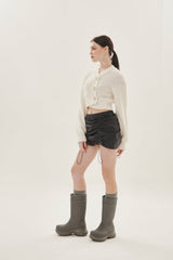 シャーリングミニスカート/SHIRRING MINI SKIRT