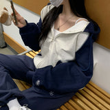 [BELLIDE MADE] Spring version. Raglan color zip-up hoodie